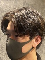 ヒロギンザバーバーショップ 大宮店(HIRO GINZA BARBER SHOP)&nbsp;センターパートパーマスタイル