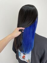 シエル 立川店(CIEL)&nbsp;インナーカラー×ビビットブルー【CIEL×maki】