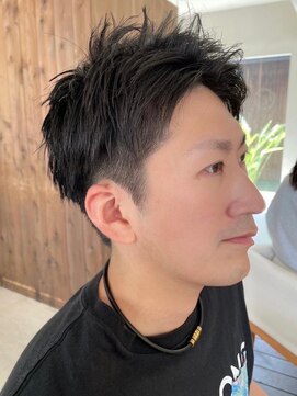 トップヘアー ミカワアンジョウ 安城(TOPHAIR MIKAWA ANJO) 刈り上げ爽やかスタイル/アッシュブラック