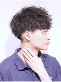 ソフトツイストスパイラルパーママッシュ無造作刈り上げマッシュ