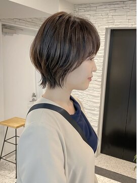 ヘアメイク シンズ レインボー(Hair Make SHIN'S RAINBOW) ショートボブ/大人巻き/ぷつっとボブ/ナチュラルモード/高松