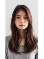 クロス(CROSS)&nbsp;ナチュラルブラウンの髪質改善カラー　【東近江】