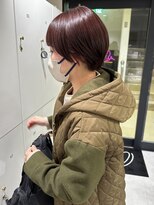 オーシャン(Ocean)&nbsp;［Ocean Hair&Life 水田］マッシュショート×春☆ピンクカラー