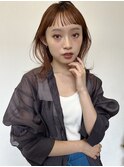 オレンジブラウンワイドオン眉レイヤー20代30代