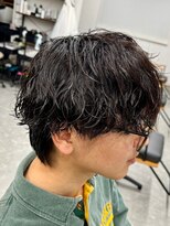 フゥ 宇都宮(FeU) 波巻きパーマメンズパーマメンズヘアツーブロックツイストパーマ