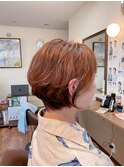 癖毛のショートボブ