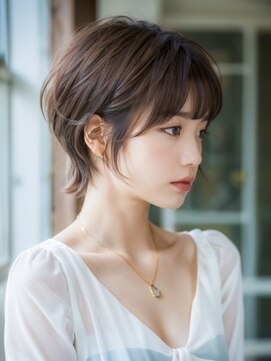 ルミヘアー 県庁藤江店(Lumi hair) 《Lumi hair》無造作ショートウルフ/透明感カラー