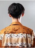 ナチュラルスパイラル無造作な動きのシースルーマッシュ