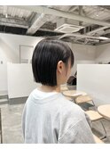 丸くならないボブ/切りっぱなしボブ/枚方美容室