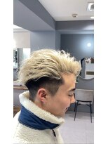 アレス バイ シカ 神戸三宮元町店(ALLES by Cica)&nbsp;ブロンドかき上げセンターパート