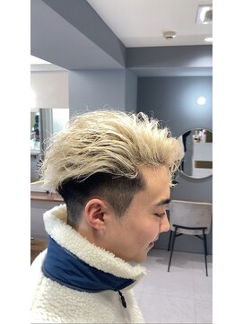 アレス バイ シカ 神戸三宮元町店(ALLES by Cica) ブロンドかき上げセンターパート