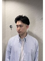 プラウド(PROUD) 7.3オールバックパーマ/田町床屋/港区床屋