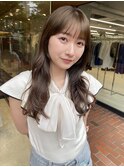 ナチュラル小顔前髪あり後れ毛サイドバング結べるボブくびれヘア