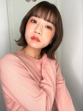 カバーヘア ブリス 志木南口駅前店(COVER HAIR bliss) アッシュグレージュ切りっぱなし外ハネボブp1志木20代30代40代