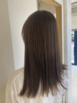 ニール シトロン 名古屋 伏見 丸の内(NEELU citron)&nbsp;【NEELU_hachi】ケア酸性ストレート×オリーブグレージュ