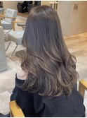 アッシュグレージュ/ブリーチなしカラー//髪質改善