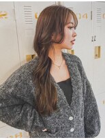 ユラギフロムユイマァル 水島店(YURAGI from YUIMARL)&nbsp;20代30代ロング顔周りレイヤーブラウンベージュオリーブ