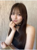 *シンプルワンカール×チョコレートブラウン【新宿/韓国ヘア】