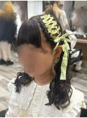 レースアップヘア