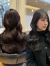 【新規限定10%off】大きめカールのコテ巻きパーマ/ワンホンパーマ/韓国パーマ