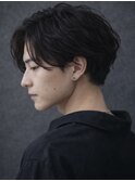 ニュアンスパーマ マッシュ 韓国ヘア センターパート 20代