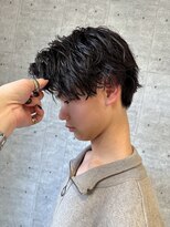アッシュ 下丸子店(Ash)&nbsp;シャドウパーマメンズ波巻きパーマ韓国センターパートウルフ