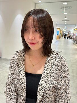 ビーハイブ ドットエー 本町広瀬通店(BEHIVE.A) 【sakuya】フェイスレイヤー×グレージュ