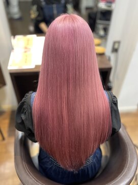 ヘアーデザインルアナ(Hair design Luana.) ペールピンクカラー