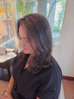 ユウヘアー 尾張旭店(U Hair) 暗髪ハイライト×レイヤースタイル
