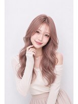 キャロル(CAROL)&nbsp;ピンクベージュ×韓国レイヤーロング