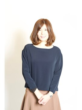 クレミア ヘアーアンドフェイス(cremia Hair×Face) 【cremia】~なめらか艶ボブ×ベージュ~