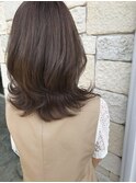 外ハネグレージュ