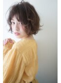 クシュっとラフな質感のボブ♪