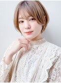 [K-two青山]小顔ショートボブ/シースルーバング[表参道]