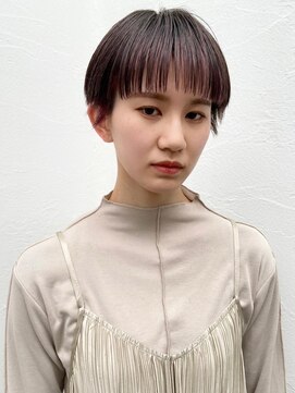 トップヘアー スパアンドリラクゼーション 安城(spa&relaxation) トレンド前髪インナーカラーショート