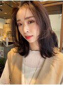 韓国風ミディアムボブ