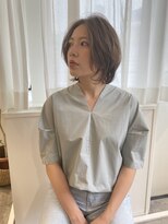 イニット 奈良新大宮(init.) ナチュラルボブ×大人ショートボブ×ウェーブ 20代30代40代