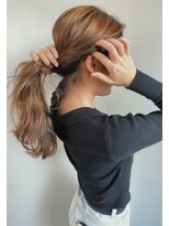 ラメール(la mere by THIS&THAT) ケアブリーチ×重めロングベージュ