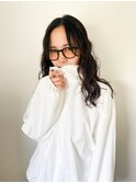 ロングパーマ スパイラルパーマ 前髪パーマ ロング