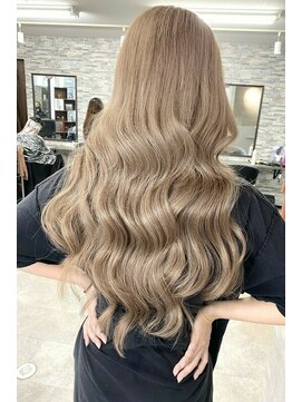 リア 大阪梅田(Ria) ～ミルクティーべージュ　シールエクステ～【Ria 大阪 梅田】