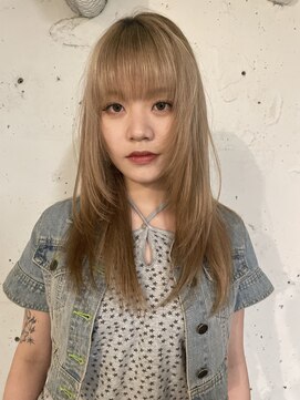 ノラキチジョウジ(NORA KICHIJOJI) ウルフボブロングレイヤー耳かけフェイスレイヤーレイヤーボブ