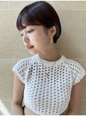 ショート/小顔ショート/ショートボブ/顔周りカット/銀座一丁目