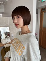 サンド 鹿児島中央(sand)&nbsp;黒髪/グレーベージュ/レイヤーロング/前髪パーマ[鹿児島中央駅]