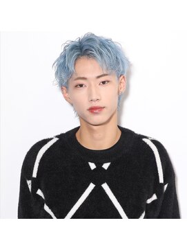 ガルテ(GARTE) 水色カラー/メンズショートヘア/ハイトーン