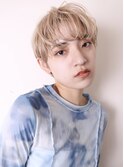 似合わせカットイメチェンハイトーンハッシュカットショート0106