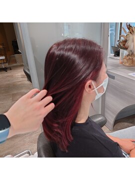 オナー(honor) 20代30代40代レッドブラウン艶髪ストレート