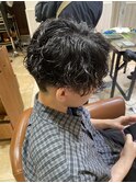 メンズ波巻きパーマ