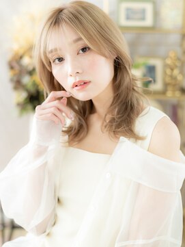 カバーヘアアンドスパ ブリス 浦和(COVER HAIR&SPA bliss) 外国人風イヤリングカラーモテ髪くびれミディa浦和10代20代30代