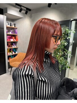 マージュ ギンザ(marju GINZA) ☆ブリーチなしダブルカラー　カシスレッド