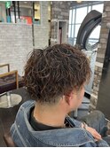 緩めツイストスパイラルパーマ波巻きパーマメンズパーマ20代30代